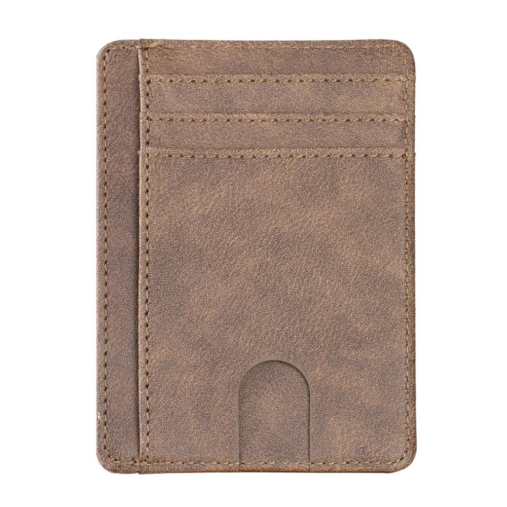 Slim RFID Blocking Leather Wallet Credit ID Card Holder Purse Money Case for Men Women Fashion Bag 11.5x8x0.5cm | TageUnlimited
