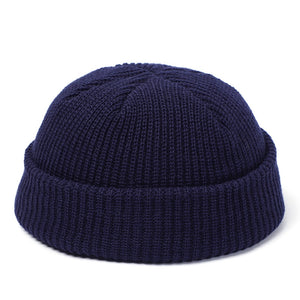 Fashion Hip Hop Beanie Knitted Hat Men Skullcap Women Winter Warm Brimless Baggy Melon Cap Cuff Docker Fisherman Beanies Hats | TageUnlimited