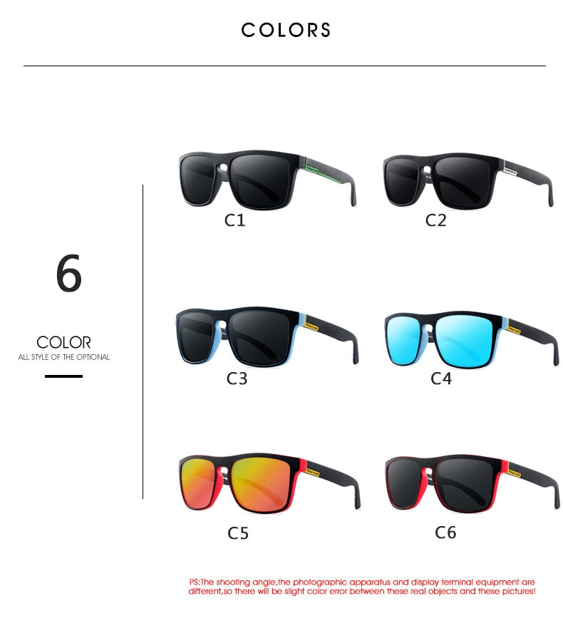 New Fashion Guy Sun Glasses Polarized Sunglasses Men Classic Design Mirror Square Ladies Sun Glasses Women | TageUnlimited