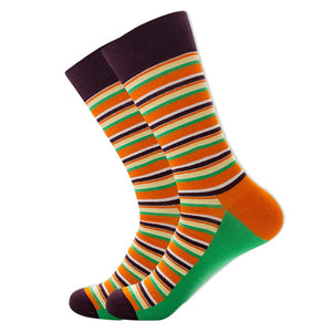 Stripe Happy Socks Men Women Cotton Funny Crew Socks Personality Painting Zebra Pattern Female Male Harajuku Skateboard Socks | TageUnlimited