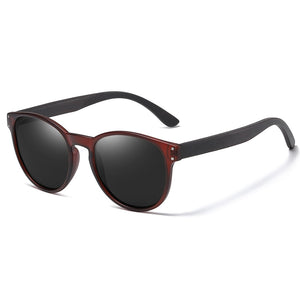 Polarized Sunglasses Men Women  Brand  Wooden Sunglasses Women Round frame Classic Sunglasses | TageUnlimited