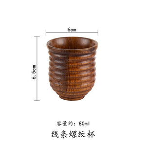 Restaurant Home Handle Coffee Cup Gift Handy Wooden Cup Jujube Creative Water Cup Water Bottle Kitchen Items Wholesale Items | TageUnlimited