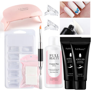 5pcs Quick Builder Nail Kits Finger Poly Extension Nail Gel Manicure Soak Off Crystal Gel Nail Polish No Pain Acrylic Gel GL1791 | TageUnlimited