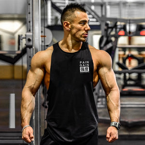 Brand Clothing Men Gym Singlet Muscle Stringer Tank Tops Fitness Sports Sleeveless Shirt Y BACK Racer Workout Tops Vest | TageUnlimited