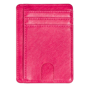 Slim RFID Blocking Leather Wallet Credit ID Card Holder Purse Money Case for Men Women Fashion Bag 11.5x8x0.5cm | TageUnlimited