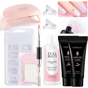 5pcs Quick Builder Nail Kits Finger Poly Extension Nail Gel Manicure Soak Off Crystal Gel Nail Polish No Pain Acrylic Gel GL1791 | TageUnlimited