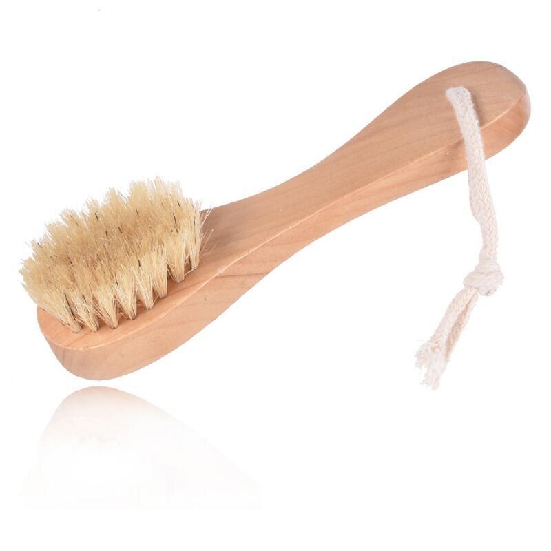 Dry Brushing Body Shower Brush Dead Skin Remover Exfoliating Face Scrubber Boar Bristle Body SPA Wet Bath Brushes | TageUnlimited