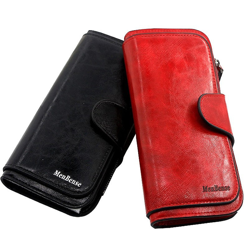 Women wallet made of leather Wallets Three fold VINTAGE Womens purses mobile phone Purse Female Coin Purse Carteira Feminina | TageUnlimited