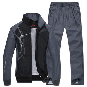 Tracksuit Men Plus Size 4XL Spring Autumn Two Piece Clothing Sets Casual Track Suit Sportswear Sweatsuits | TageUnlimited