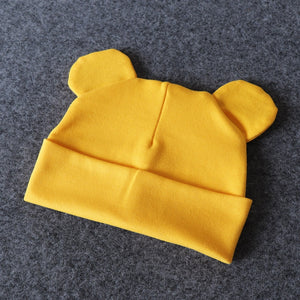 Baby Hat With Ears Cotton Warm Newborn Accessories Baby Girl Boy Autumn Winter Hat For Kids Infant Toddler Beanie Cap Girls Hat | TageUnlimited