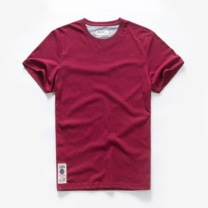 Men T-shirt Cotton Solid Color t shirt Men Causal O-neck Basic Tshirt Male High Quality Classical Tops | TageUnlimited