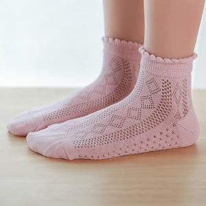 5Pairs/lot Baby Socks Summer Spring Thin Mesh Cotton Kids Socks Lovely Girls Lace Socks Colorful Children Socks | TageUnlimited
