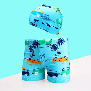 New Children Swimming Trunks For Boys Swimwear Quick-drying Short Kids Cartoon Bathing Suits Boy Swimming Shorts Beach Swimwears
