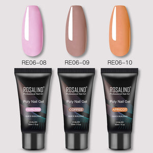 ROSALIND Poly Nail Gel Extension Nail Kit All For Manicure Gel Set Acrylic Solution Water Builder Polish Gel For Nail Art Design | TageUnlimited