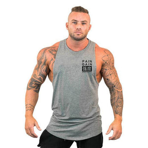 Brand Clothing Men Gym Singlet Muscle Stringer Tank Tops Fitness Sports Sleeveless Shirt Y BACK Racer Workout Tops Vest | TageUnlimited
