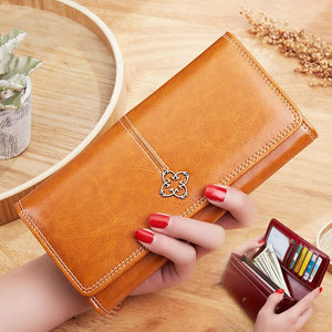 Women wallet made of leather Wallets Three fold VINTAGE Womens purses mobile phone Purse Female Coin Purse Carteira Feminina | TageUnlimited