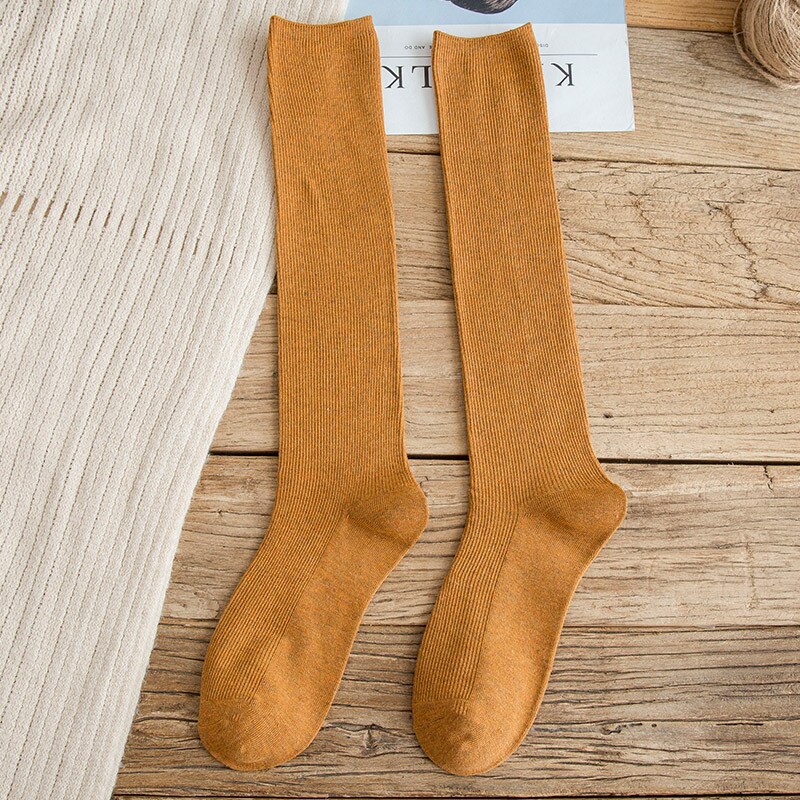 10 Colors Autumn New Women&#39;s Socks Cotton Winter Long Socks Harajuku Female Trick Warm Solid Color Sock Casual Ladies Sox | TageUnlimited