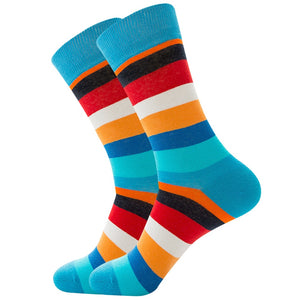 Stripe Happy Socks Men Women Cotton Funny Crew Socks Personality Painting Zebra Pattern Female Male Harajuku Skateboard Socks | TageUnlimited