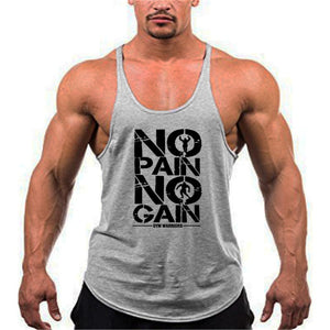 Summer Y Back Gym Stringer Tank Top Men Cotton Clothing Bodybuilding Sleeveless Shirt Fitness Vest Muscle Singlets Workout Tank | TageUnlimited