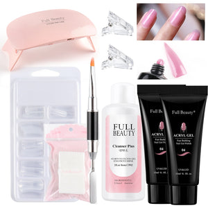 5pcs Quick Builder Nail Kits Finger Poly Extension Nail Gel Manicure Soak Off Crystal Gel Nail Polish No Pain Acrylic Gel GL1791 | TageUnlimited