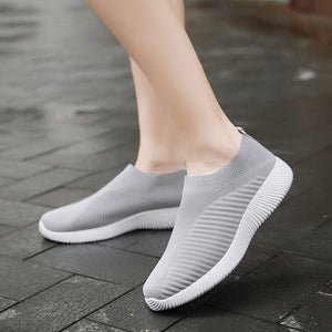 Women Vulcanized Shoes High Quality Women Sneakers Slip On Flats Shoes Women Loafers Plus Size 42 Walking Flat | TageUnlimited