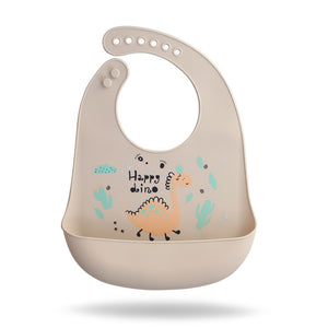 Waterproof Baby Bibs Soft Silicone Scarf Cute Cartoon Brint Baby Items Boys And Girls Adjustable Bibs Burp Sloths | TageUnlimited
