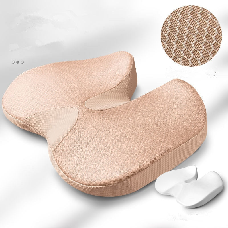 Cushion Non-Slip Orthopedic Memory Foam Coccyx Cushion for Tailbone Sciatica back Pain relief Comfort Office Chair Car Seat | TageUnlimited