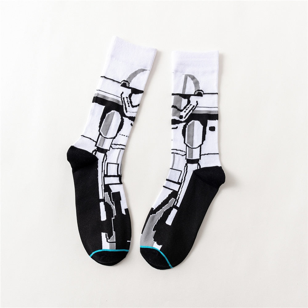 Star Wars Movie Stocking Master Yoda R2-D2 Cosplay Socks WookieNovelty Men&#39;s Women&#39;s Socks Spring Autumn Winter | TageUnlimited