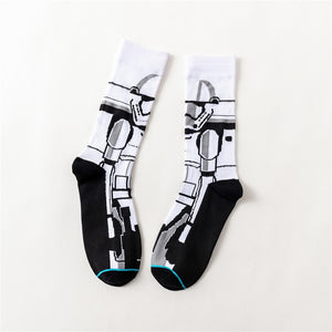 Star Wars Movie Stocking Master Yoda R2-D2 Cosplay Socks WookieNovelty Men&#39;s Women&#39;s Socks Spring Autumn Winter | TageUnlimited