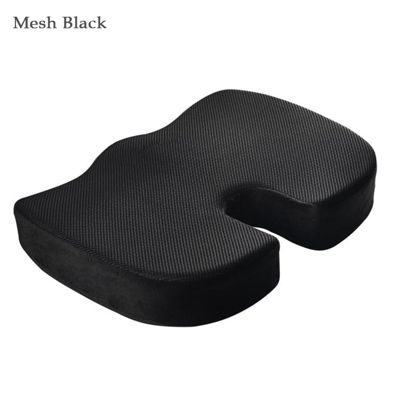 Orthopedics Hemorrhoids Seat Cushion Memory Foam Car Rebound Cushion Office Chair Lumbar Support Pain Relief Breathable Pillow | TageUnlimited