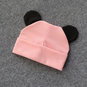 Baby Hat With Ears Cotton Warm Newborn Accessories Baby Girl Boy Autumn Winter Hat For Kids Infant Toddler Beanie Cap Girls Hat | TageUnlimited