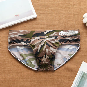 Brand Men's Underwear Cool Summer Camouflage Personality Low Waist Sexy Close-Fitting Comfortable Briefs Underpants For Men's | TageUnlimited
