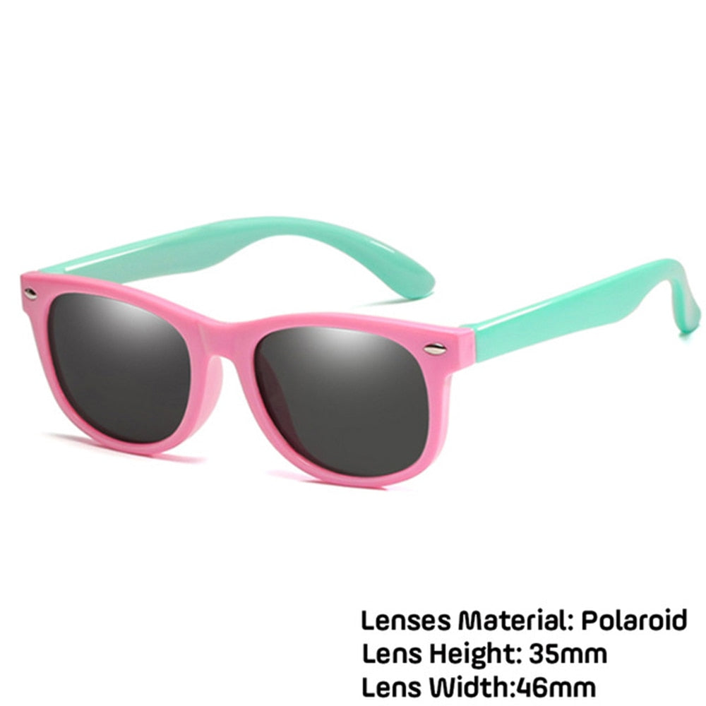 LongKeeper Kids Polarized Sunglasses TR90 Boys Girls Sun Glasses Silicone Safety Glasses Gift For Children Baby UV400 Eyewear | TageUnlimited