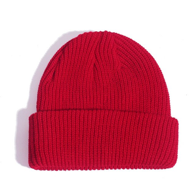 Fashion Hip Hop Beanie Knitted Hat Men Skullcap Women Winter Warm Brimless Baggy Melon Cap Cuff Docker Fisherman Beanies Hats | TageUnlimited