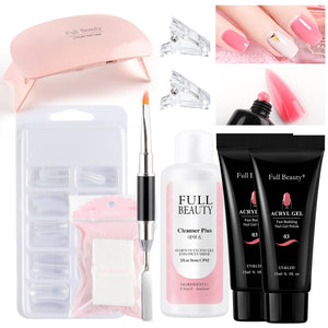 5pcs Quick Builder Nail Kits Finger Poly Extension Nail Gel Manicure Soak Off Crystal Gel Nail Polish No Pain Acrylic Gel GL1791 | TageUnlimited