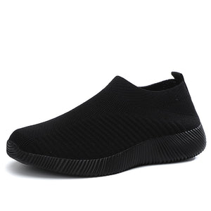 Women Vulcanized Shoes High Quality Women Sneakers Slip On Flats Shoes Women Loafers Plus Size 42 Walking Flat | TageUnlimited