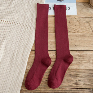 10 Colors Autumn New Women&#39;s Socks Cotton Winter Long Socks Harajuku Female Trick Warm Solid Color Sock Casual Ladies Sox | TageUnlimited