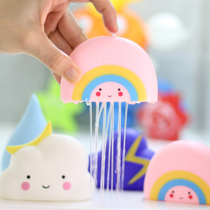 Cute Baby Bath Toys Bathroom Play Water Spraying Tool Clouds Shower Floating Toys Kids Bathroom Water Toys Early Educational | TageUnlimited