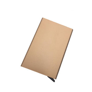 Anti-theft ID Credit Card Holder Minimalist Porte Carte Thin Aluminium Metal Wallets Pocket Case Bank Women Men Credit Card Box | TageUnlimited