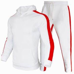 Men Run Tracksuit Pants Jogging Suit 2 Pcs Tracksuit Autumn Winter Outfits Sportswear Running Sweatsuit Loose Fit Clothes Male | TageUnlimited