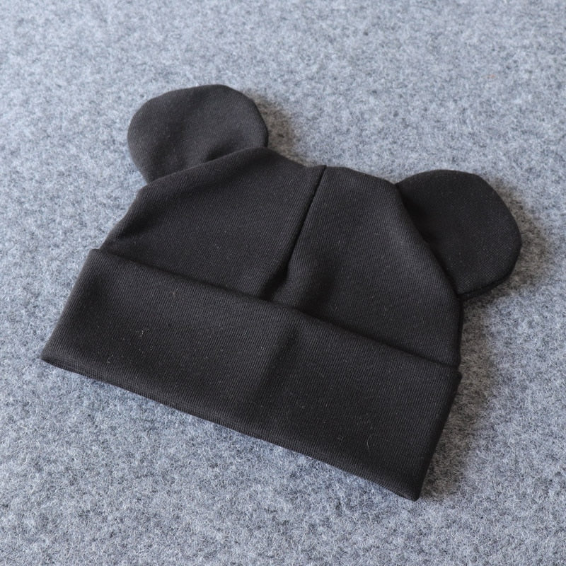 Baby Hat With Ears Cotton Warm Newborn Accessories Baby Girl Boy Autumn Winter Hat For Kids Infant Toddler Beanie Cap Girls Hat | TageUnlimited