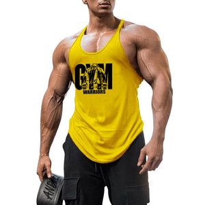 Summer Y Back Gym Stringer Tank Top Men Cotton Clothing Bodybuilding Sleeveless Shirt Fitness Vest Muscle Singlets Workout Tank | TageUnlimited