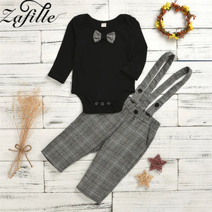 Brother Sister Matching Outfits For Girls and Baby Boy Clothes Set Top+Overalls With Necktie Kids Toddler Girls Clothes