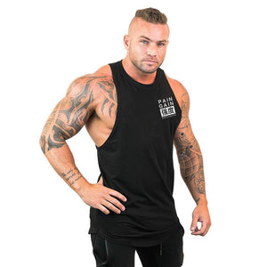 Brand Clothing Men Gym Singlet Muscle Stringer Tank Tops Fitness Sports Sleeveless Shirt Y BACK Racer Workout Tops Vest | TageUnlimited