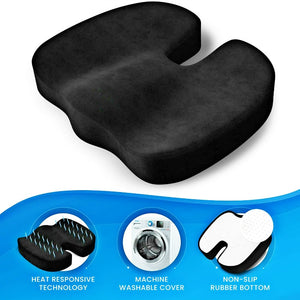 AUTOYOUTH Gel Orthopedic Memory Cushion Foam U Coccyx Travel Seat Massage Car Office Chair Protect Healthy Sitting Breathable | TageUnlimited