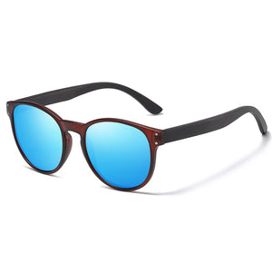 Polarized Sunglasses Men Women  Brand  Wooden Sunglasses Women Round frame Classic Sunglasses | TageUnlimited