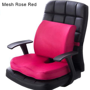Orthopedics Hemorrhoids Seat Cushion Memory Foam Car Rebound Cushion Office Chair Lumbar Support Pain Relief Breathable Pillow | TageUnlimited