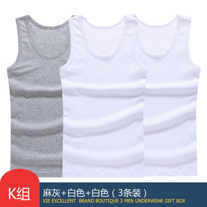 Hot Sale 3pcs / 100% Cotton Mens Sleeveless Tank Top Solid Muscle Vest Undershirts O-neck Gymclothing Tees Whorl Tops | TageUnlimited