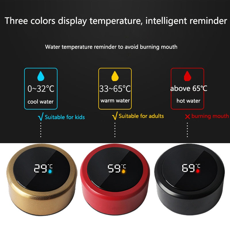 Smart digital water bottle keeps cold and heat thermal bottle Stainless Steel Thermos for baby children kids terms | 0 | TageUnlimited