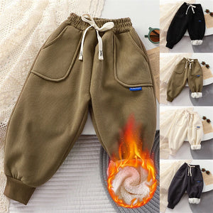 Velvet Pants Kids Children'S Sports Pants Winter Autumn Boys Girls Long Cotton Corduroy Thick Casual Warm Trousers 2-8 Years